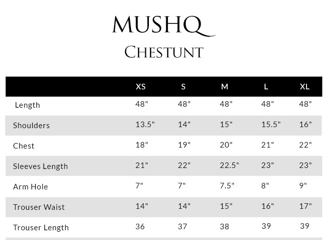 Size guide - shirt