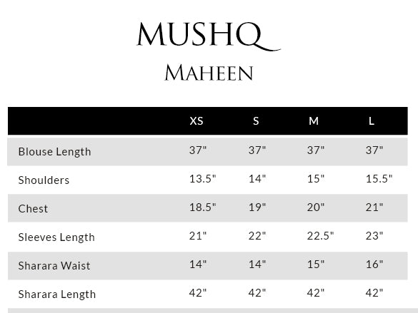 Size guide - shirt
