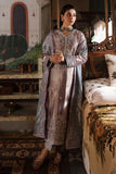 Mehza — Sunehri purple silver zarri silk suit with hand-embellished beadwork and threadwork