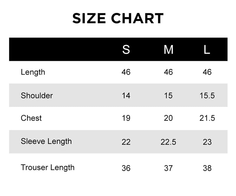 Size guide - shirt