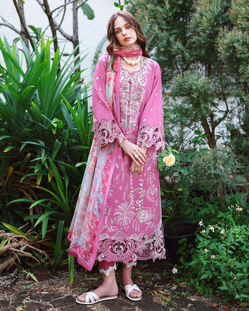 Mystic Camellia | Unstitched | Secret Garden V2 | | Pakistani Women's Fashion