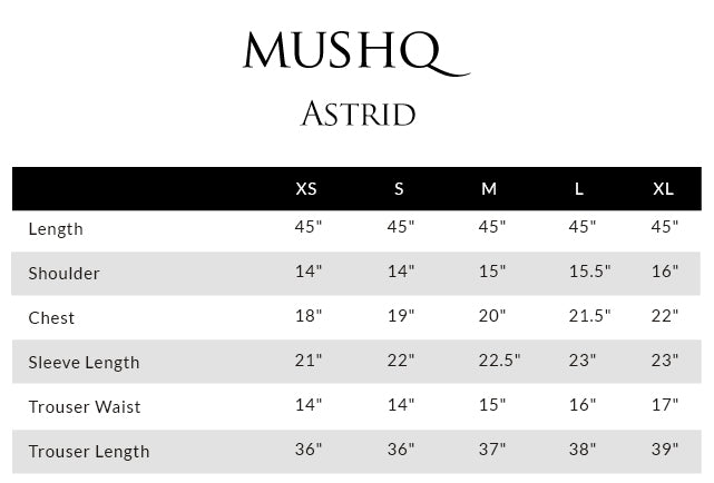 Size guide - shirt
