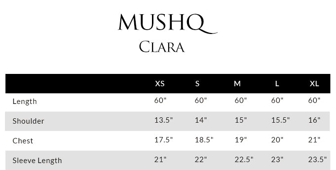 Size guide - shirt