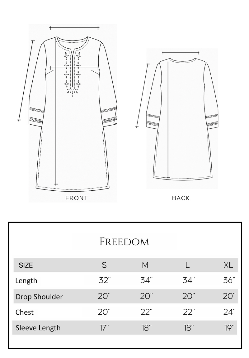 Size guide - shirt