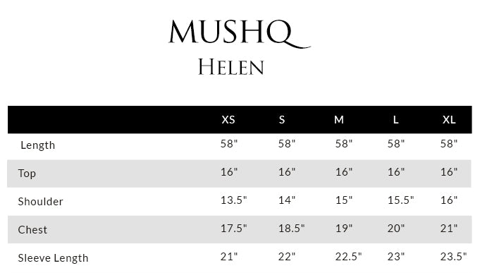 Size guide - shirt