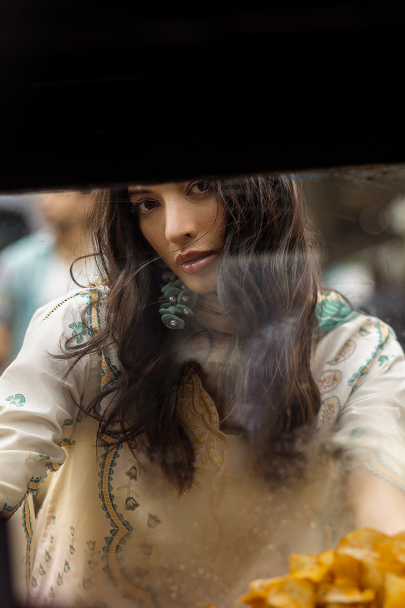 Valeria | La Dolce Hemline Prints'25 | Women | Mushq | Pakistani Designer Dresses USA