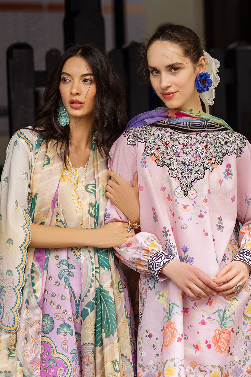 Valeria | La Dolce Hemline Prints'25 | Women | Mushq | Pakistani Designer Dresses USA