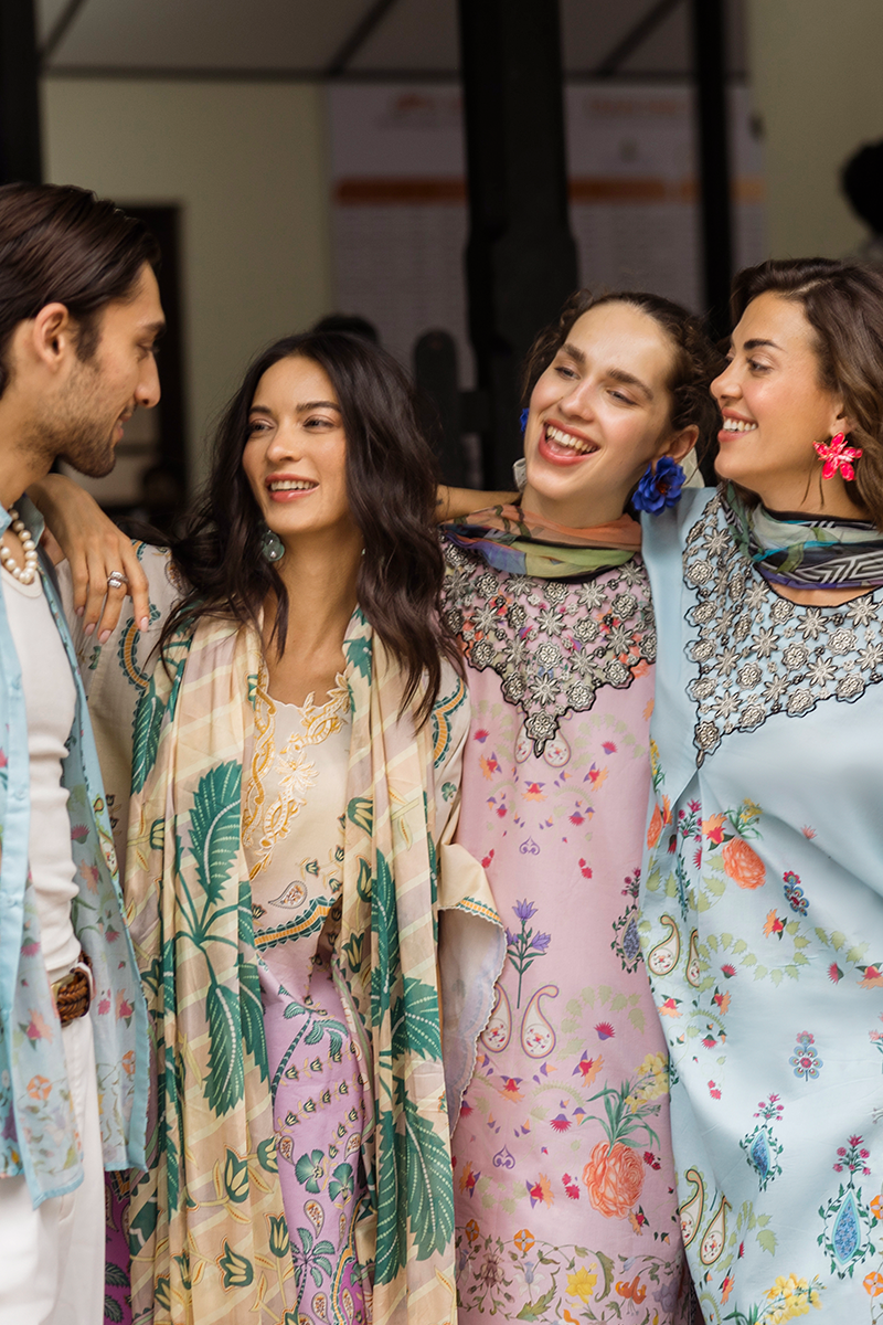 Valeria | La Dolce Hemline Prints'25 | Women | Mushq | Pakistani Designer Dresses USA