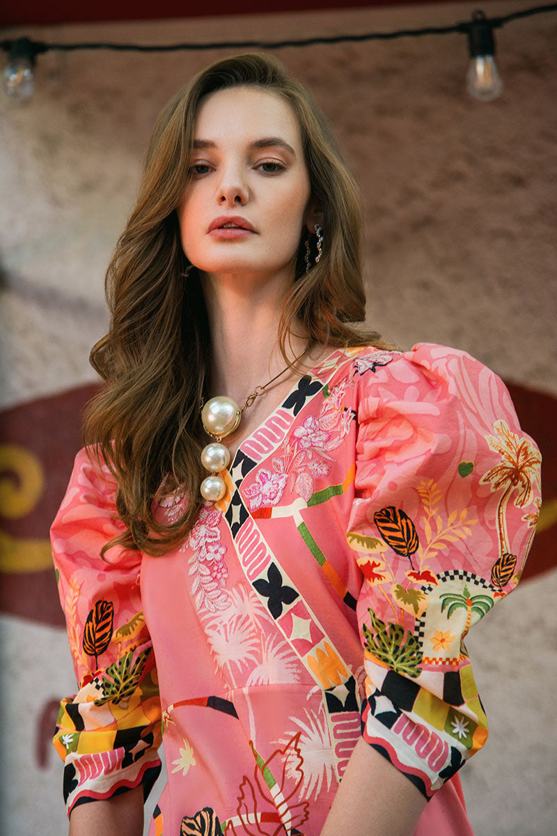 Spring Avenue | La Dolce Hemline Prints'25 Vol 2 | Women | Mushq | Pakistani Designer Dresses USA