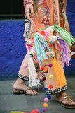 Peach Poppies | La Dolce Hemline Prints'25 Vol 2 | Women | Mushq | Pakistani Designer Dresses USA