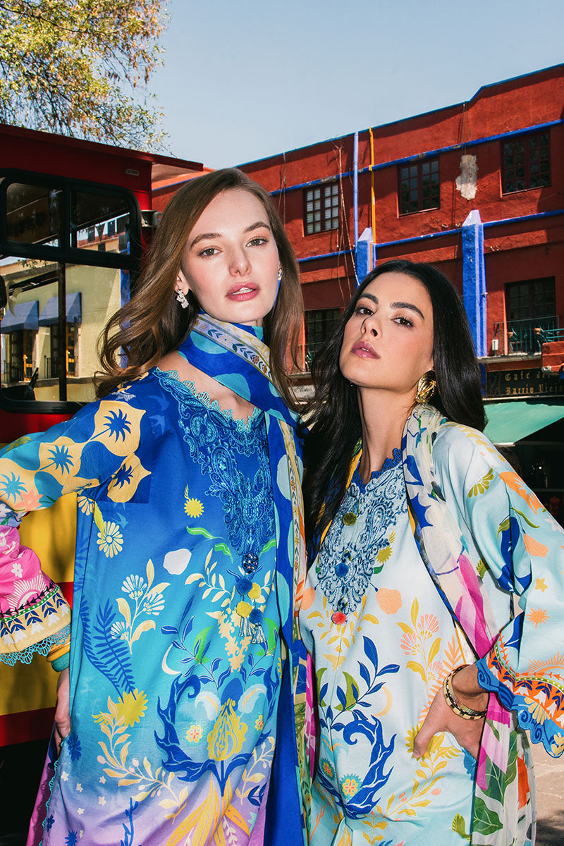 Floral Paradise | La Dolce Hemline Prints'25 Vol 2 | Women | Mushq | Pakistani Designer Dresses USA