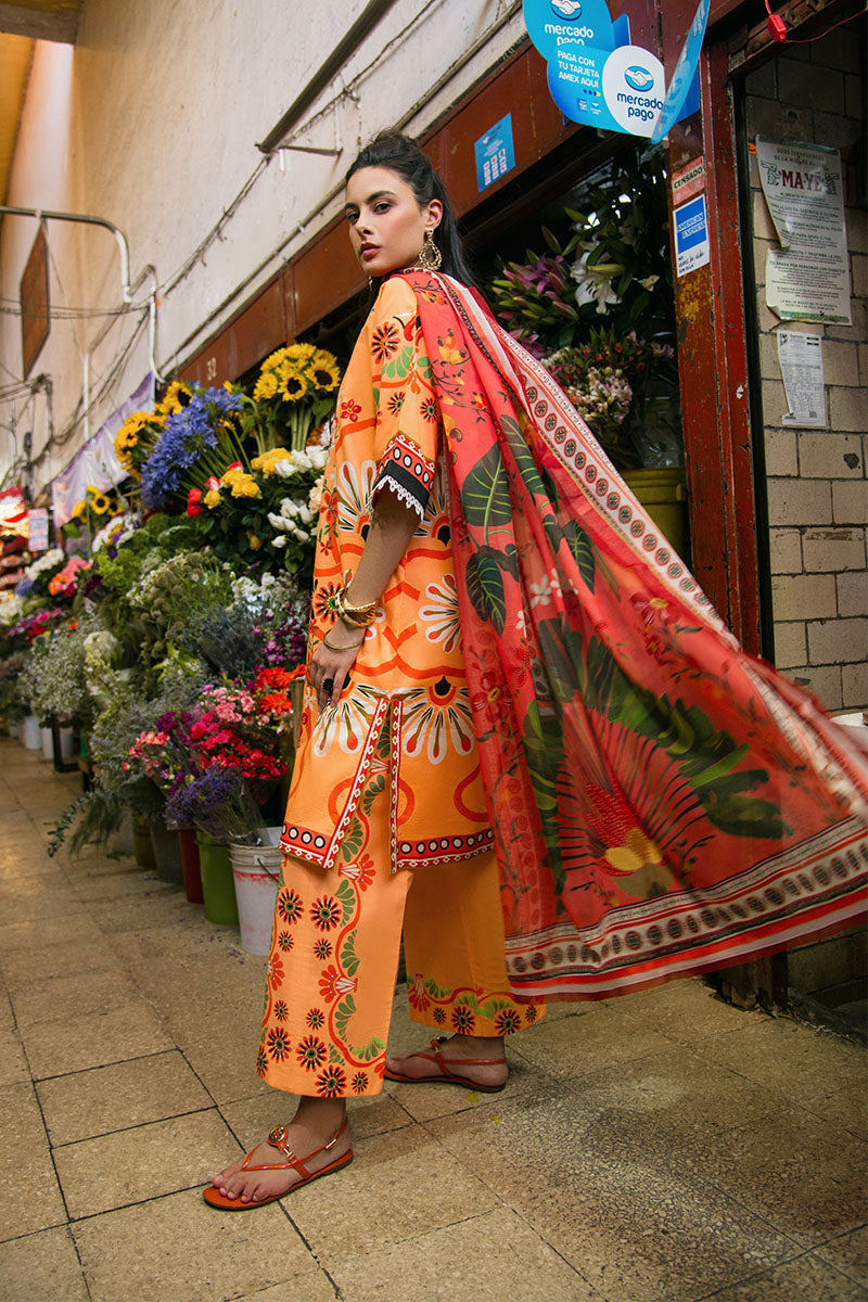 Doves of Garden | La Dolce Hemline Prints'25 Vol 2 | Women | Mushq | Pakistani Designer Dresses USA