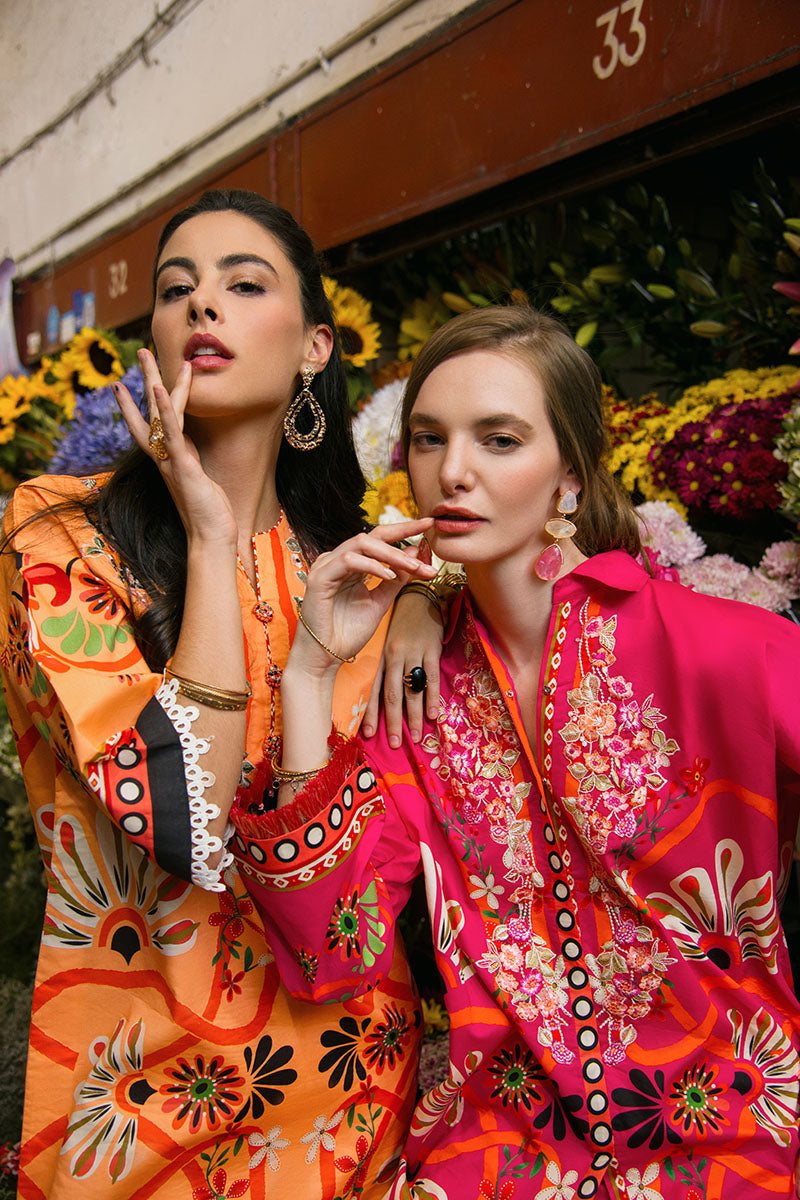 Doves of Garden | La Dolce Hemline Prints'25 Vol 2 | Women | Mushq | Pakistani Designer Dresses USA