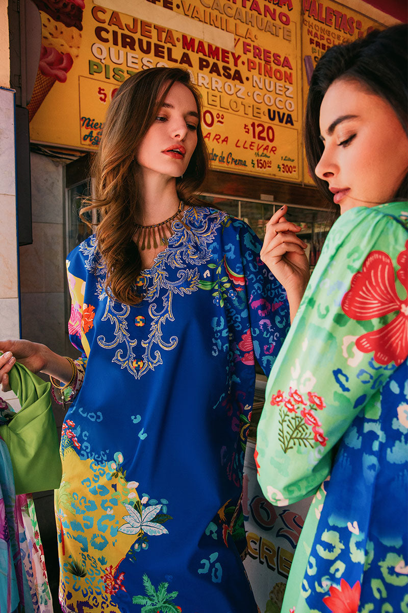 Flower of Life | La Dolce Hemline Prints'25 Vol 2 | Women | Mushq | Pakistani Designer Dresses USA