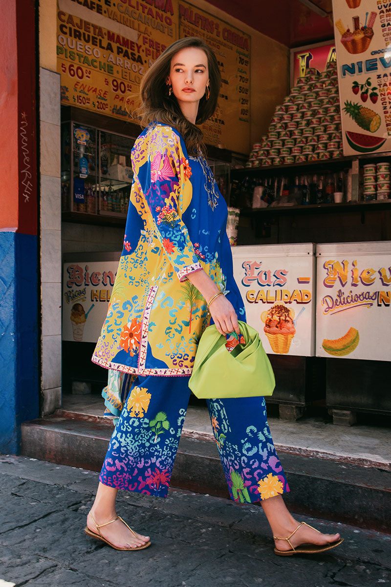 Flower of Life | La Dolce Hemline Prints'25 Vol 2 | Women | Mushq | Pakistani Designer Dresses USA
