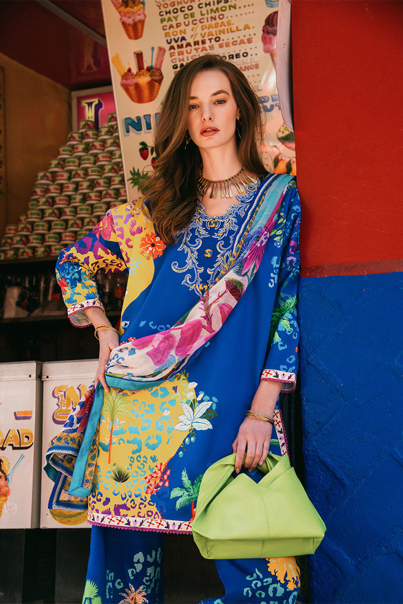Flower of Life | La Dolce Hemline Prints'25 Vol 2 | Women | Mushq | Pakistani Designer Dresses USA