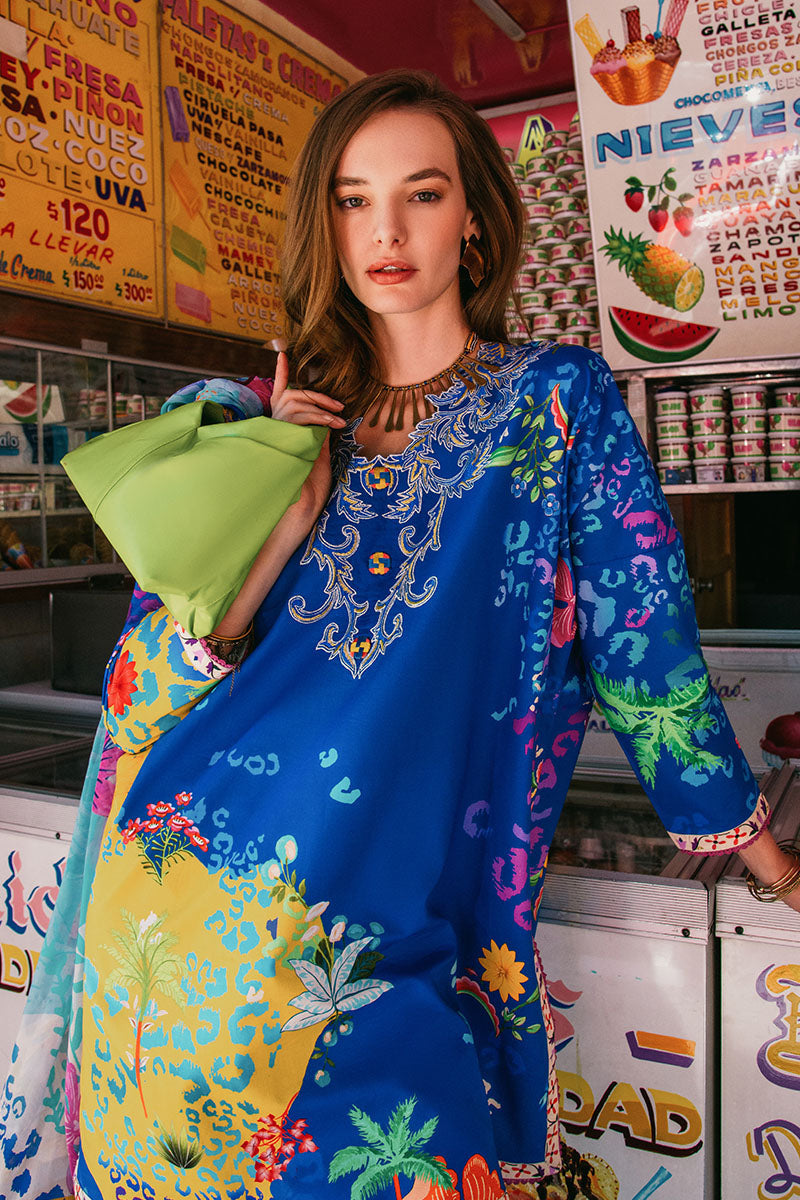 Flower of Life | La Dolce Hemline Prints'25 Vol 2 | Women | Mushq | Pakistani Designer Dresses USA