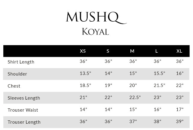 Size guide - shirt