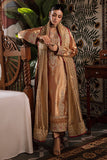 Aleha — Sunehri red golden zarri silk suit with hand-embellished gold thread work