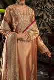 Aleha — Sunehri red golden zarri silk suit with hand-embellished gold thread work