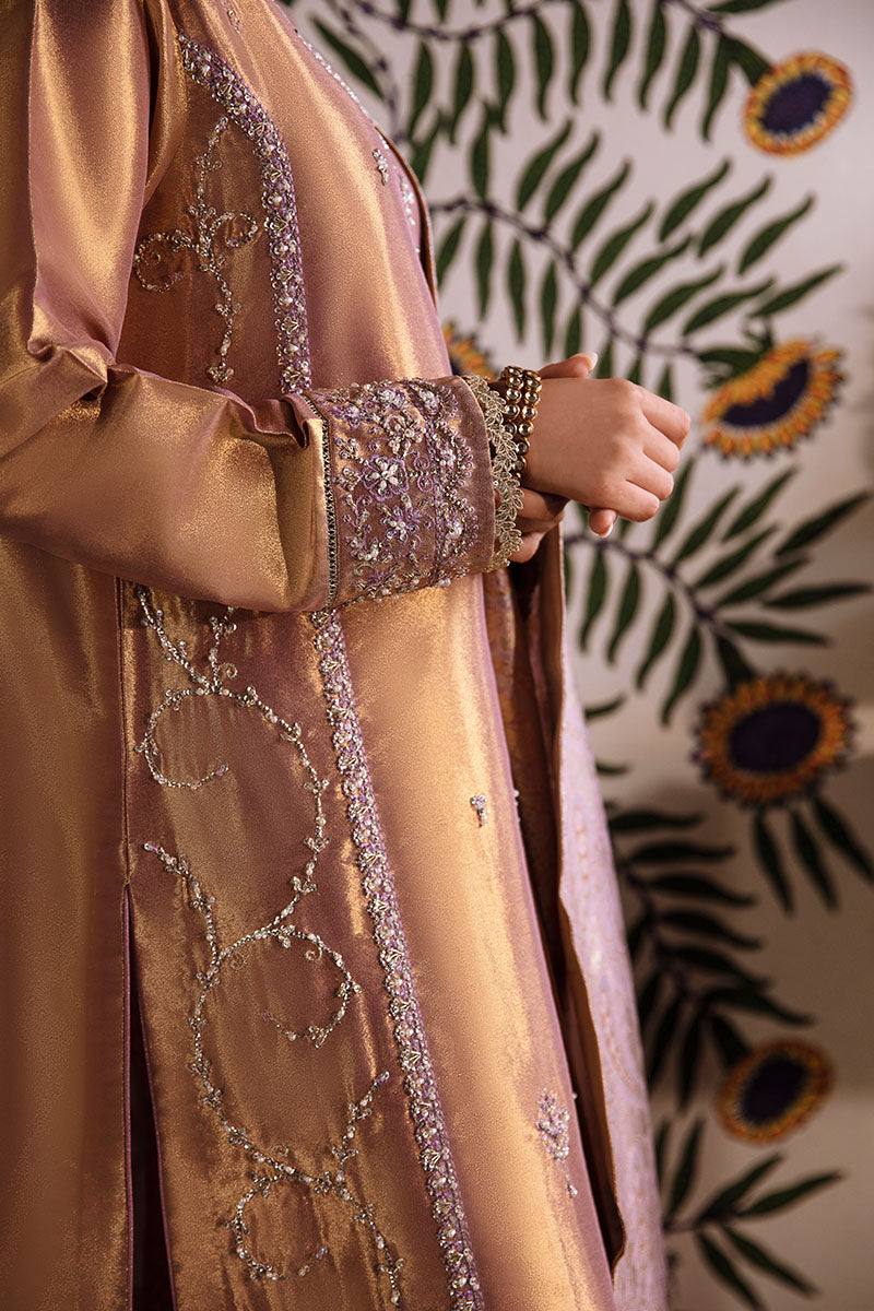 Nurah — Sunehri lilac gold hand-embellished zarri silk suit