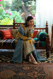 Zoya — Sunehri golden embroidered satin zari suit with zari tissue dupatta