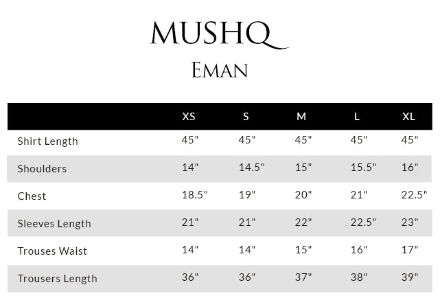 Size guide - shirt
