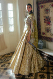 Elma — Sunehri lavender embroidered satin zari lehenga with kasab net dupatta