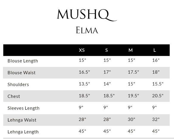Size guide - shirt