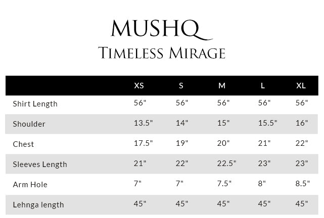 Size guide - shirt