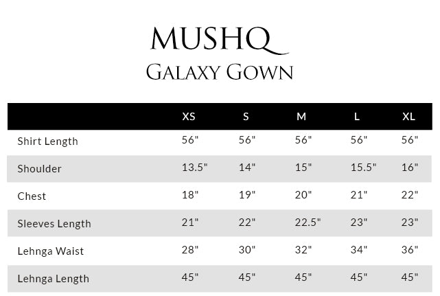 Size guide - shirt