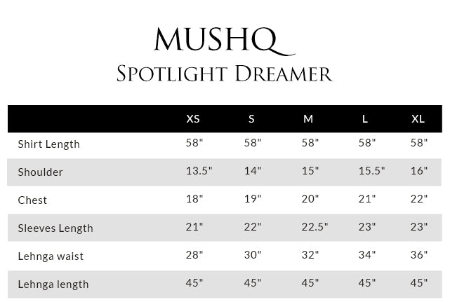 Size guide - shirt