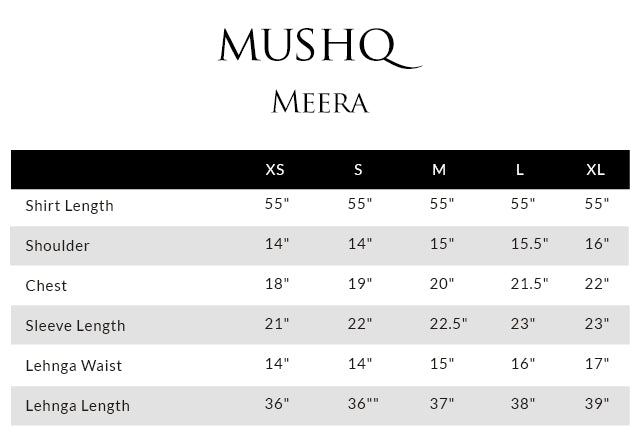 Size guide - shirt