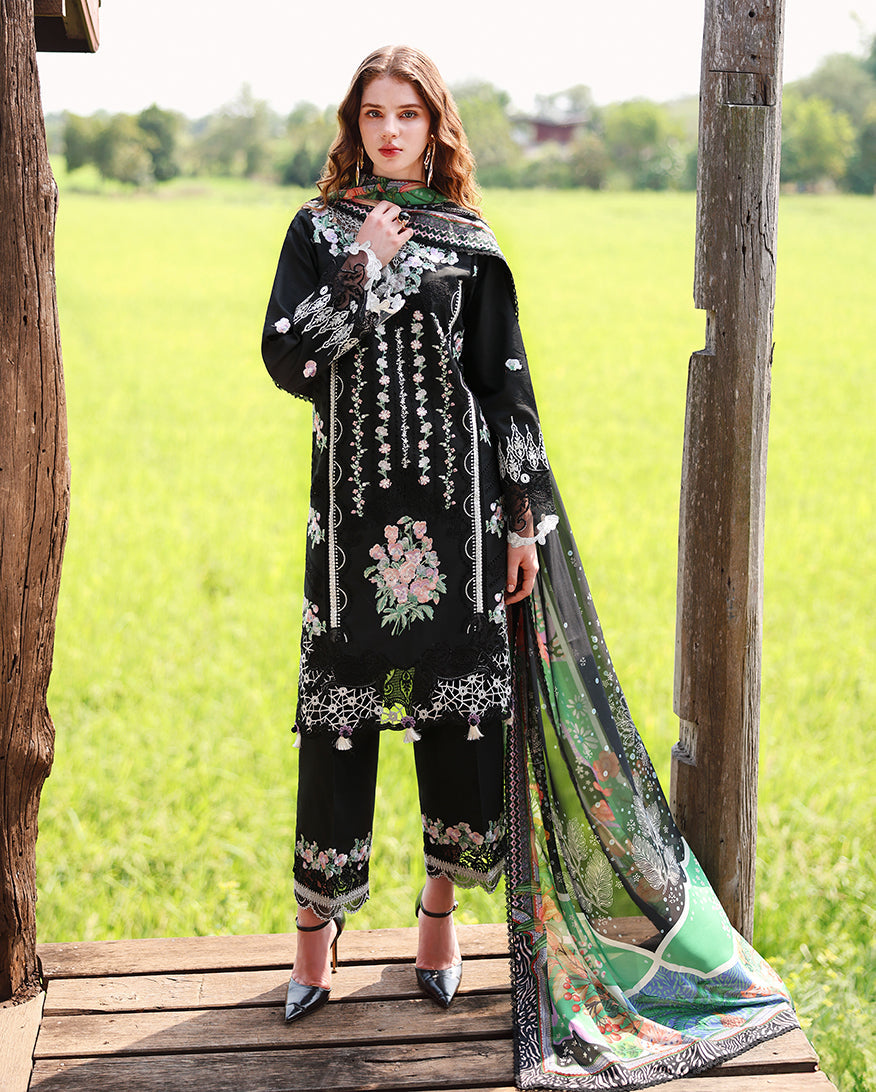 Nightshade Bloom | Unstitched | Secret Garden V2 | | Pakistani Women's Fashion