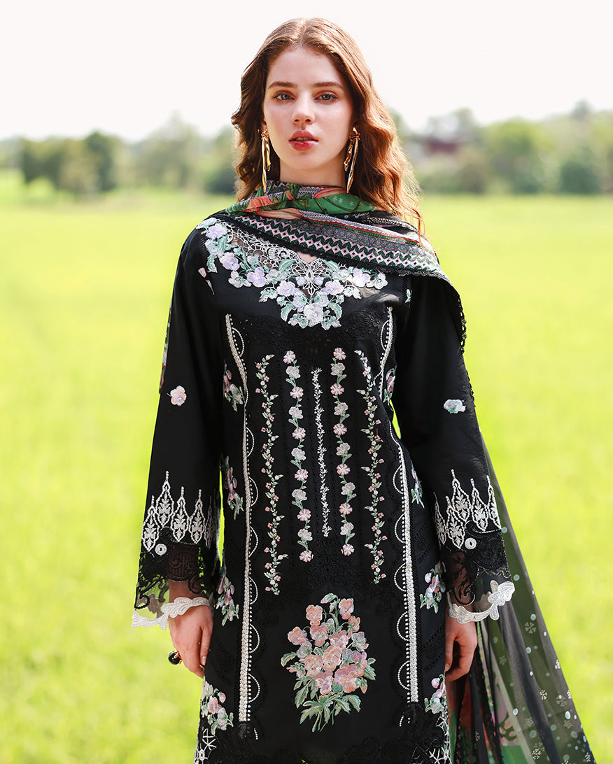 Nightshade Bloom | Unstitched | Secret Garden V2 | | Pakistani Women's Fashion