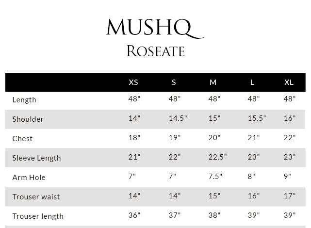 Size guide - shirt