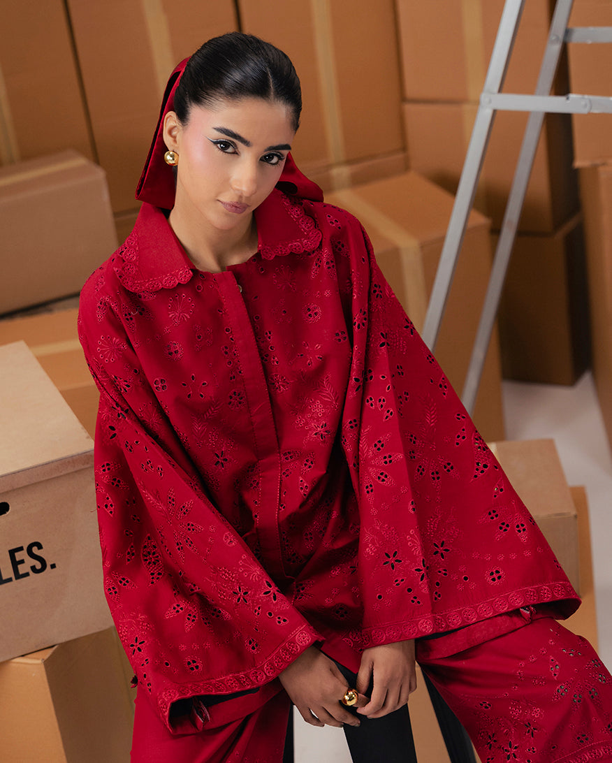 Revolt in Red | Basic Pret | No-Rules | Mushq | Pakistani Designer Dresses USA