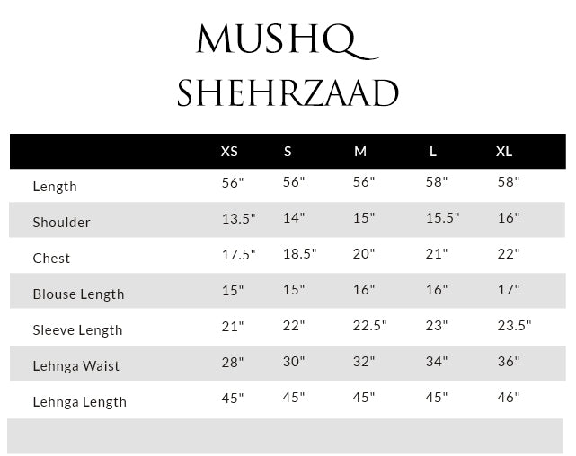 Size guide - shirt