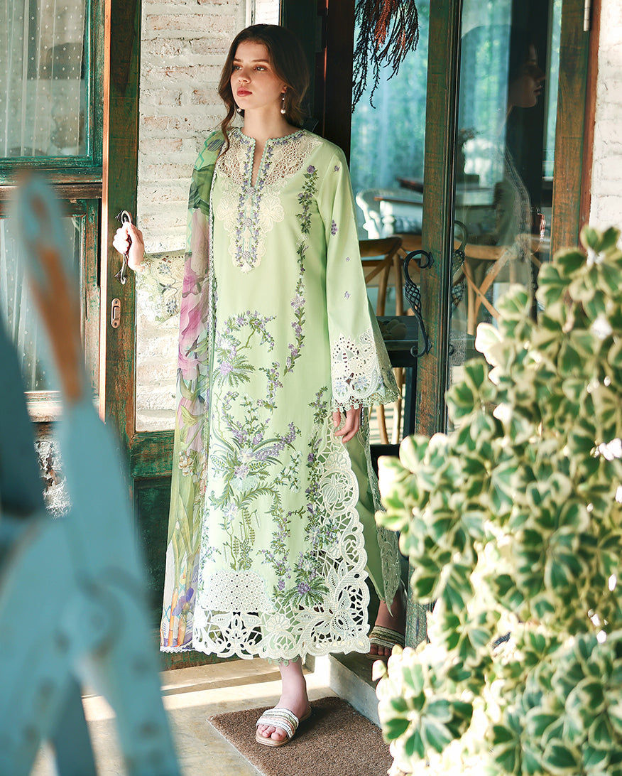 Verdant Bloom | Unstitched | Secret Garden V2 | | Pakistani Women's Fashion