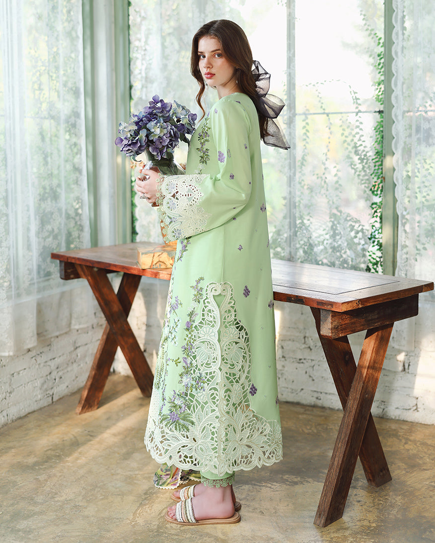 Verdant Bloom | Unstitched | Secret Garden V2 | | Pakistani Women's Fashion