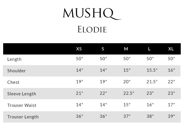 Size guide - shirt