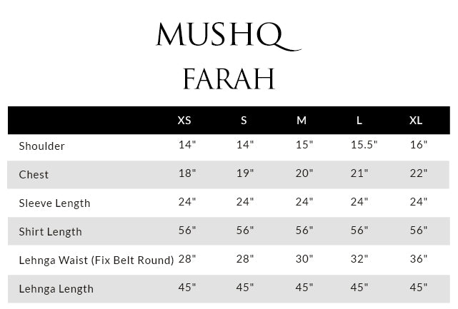 Size guide - shirt