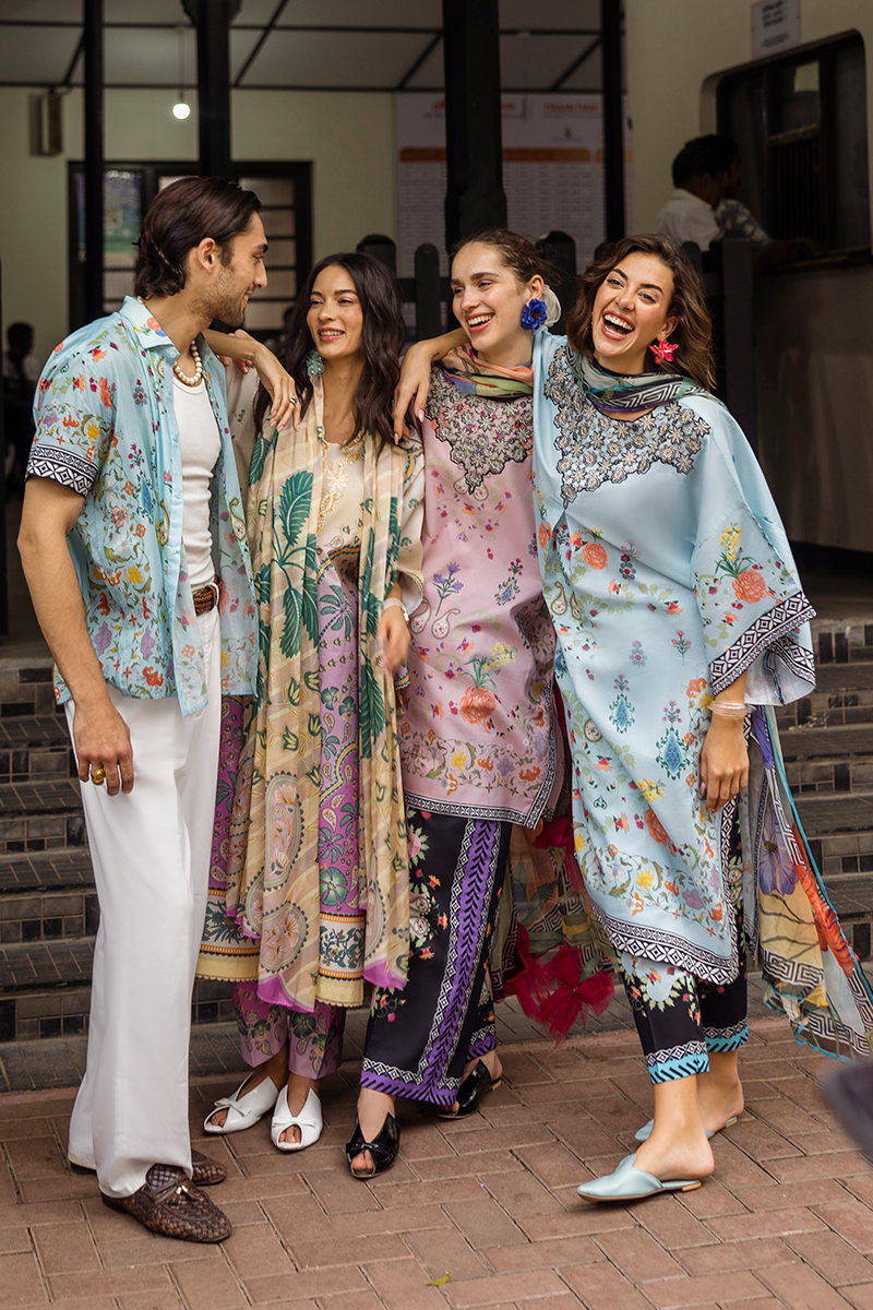 Valeria | La Dolce Hemline Prints'25 | Women | Mushq | Pakistani Designer Dresses USA