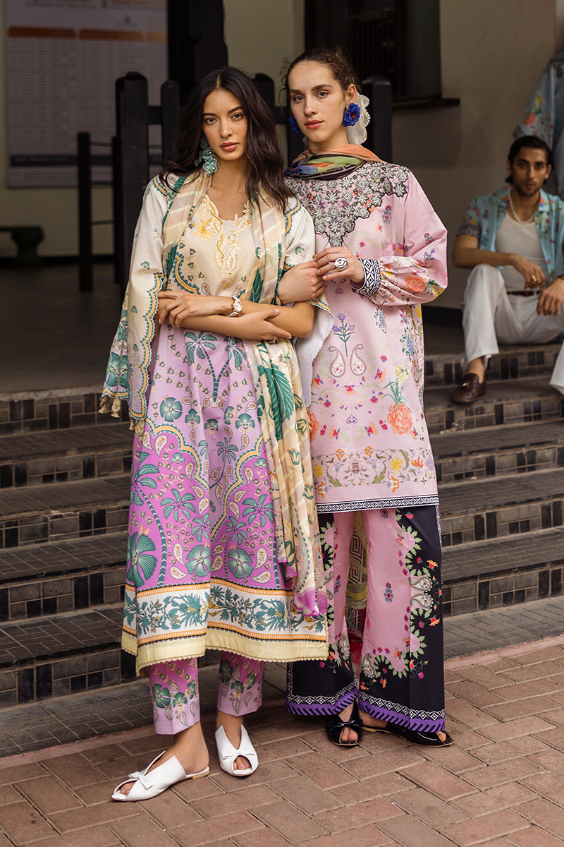Valeria | La Dolce Hemline Prints'25 | Women | Mushq | Pakistani Designer Dresses USA