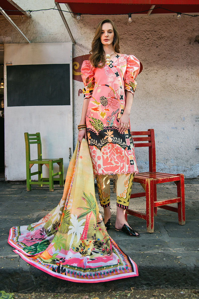 Spring Avenue | La Dolce Hemline Prints'25 Vol 2 | Women | Mushq | Pakistani Designer Dresses USA