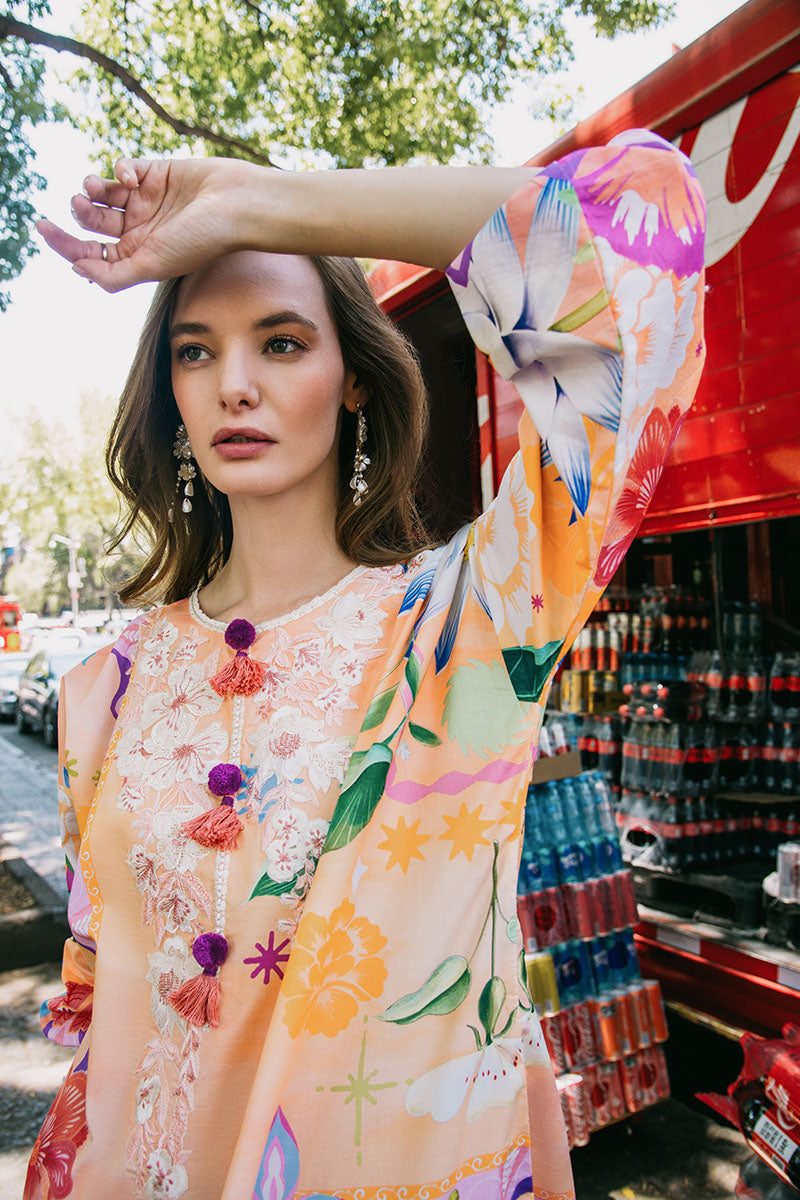 Angels Song | La Dolce Hemline Prints'25 Vol 2 | Women | Mushq | Pakistani Designer Dresses USA