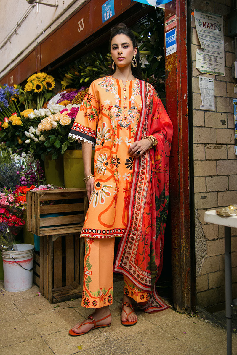 Doves of Garden | La Dolce Hemline Prints'25 Vol 2 | Women | Mushq | Pakistani Designer Dresses USA