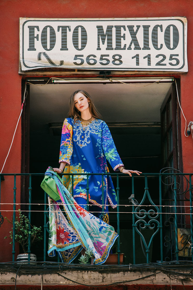 Flower of Life | La Dolce Hemline Prints'25 Vol 2 | Women | Mushq | Pakistani Designer Dresses USA