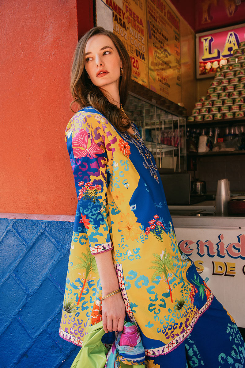 Flower of Life | La Dolce Hemline Prints'25 Vol 2 | Women | Mushq | Pakistani Designer Dresses USA