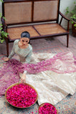 Zima — Sunehri mint green embroidered satin zari lehenga with kasab net dupatta